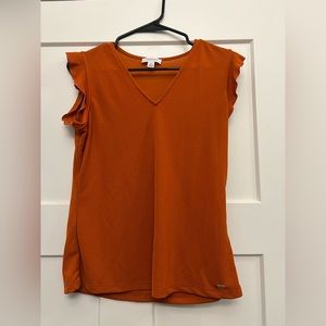 Calvin Klein Burnt Orange Blouse